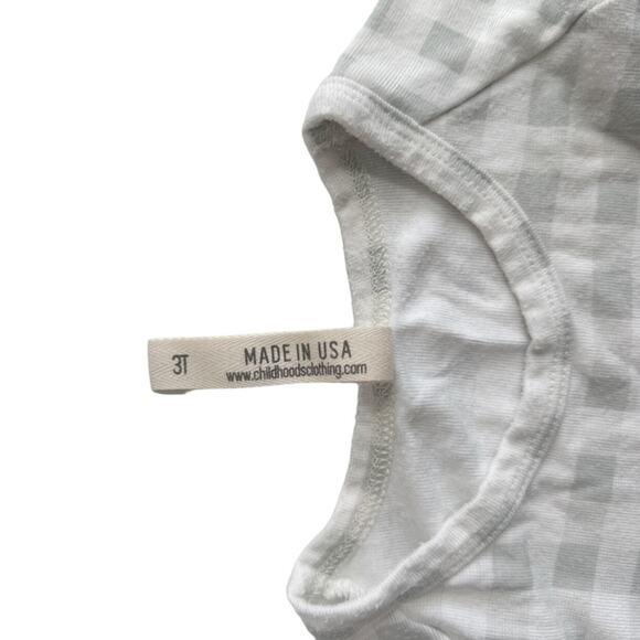 Childhoods Gray Gingham Rib Knit Set Size 3T - Picture 6 of 8
